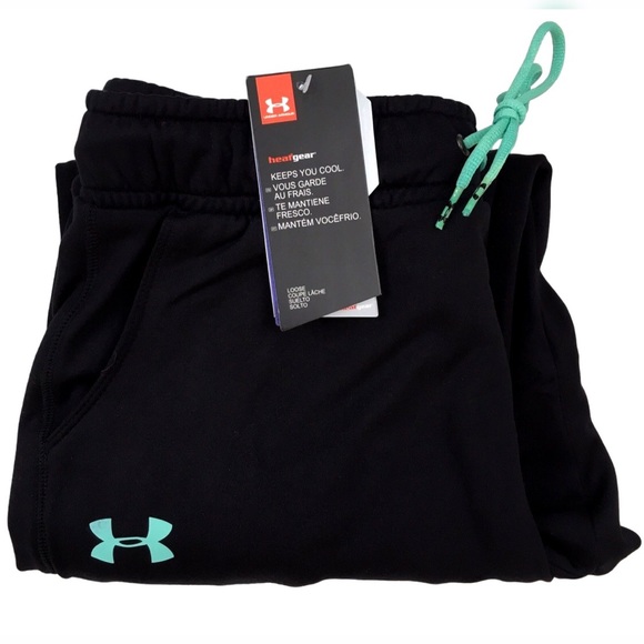 Under Armour Pants - Womens Under Armour Joggers Black Mint FINAL PRICE